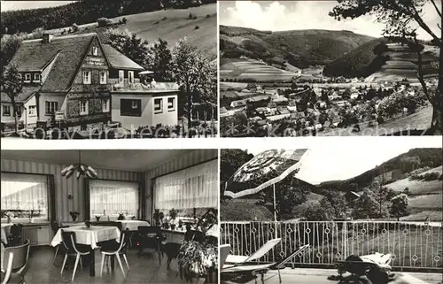 Willingen Sauerland Pension Zum Aartal Terrasse Speisesaal  Kat. Willingen (Upland)