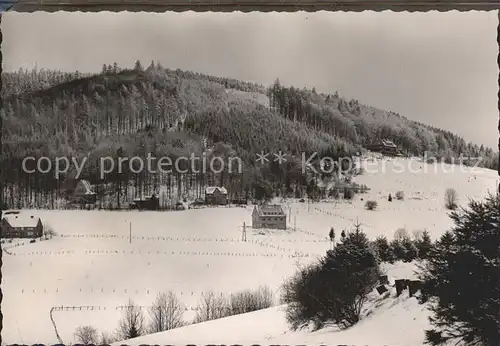 Willingen Sauerland Blick zum Eichenkreuzheim Kat. Willingen (Upland)