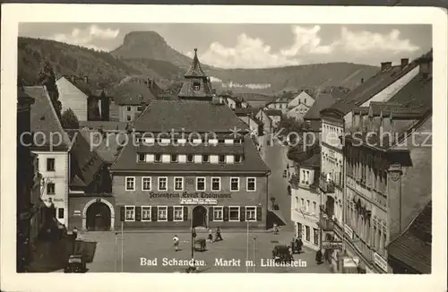 Schandau Bad Markt Lilienstein Kat. Bad Schandau