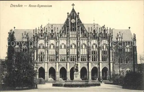 Dresden Kreuz Gymnasium  Kat. Dresden Elbe