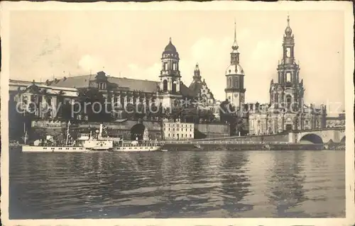 Dresden Schloss Katholische Hofkirche Kat. Dresden Elbe