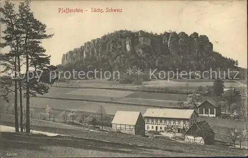 Pfaffenstein Koenigstein Saechsische Schweiz  Kat. Koenigstein Saechsische Schweiz