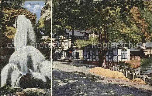 Kirnitzschtal Lichtenhainer Wasserfall Gasthaus  Kat. Kirnitzschtal