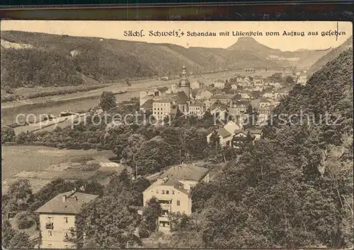 Bad Schandau Lilienstein  Kat. Bad Schandau