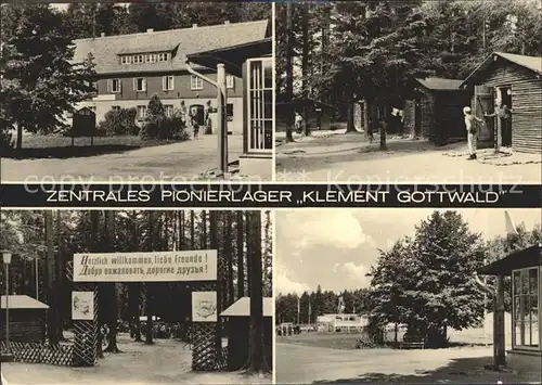 Papstdorf Zentrales Pionierlager Klement Gottwald Kat. Gohrisch