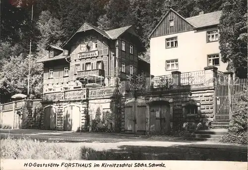 Kirnitzschtal HO Gaststaette Forsthaus  Kat. Kirnitzschtal