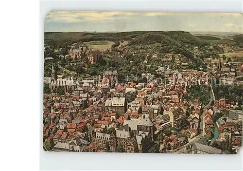 Marburg Lahn Stadt Fliegeraufnahme Kat. Marburg