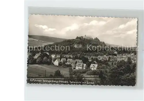 Spangenberg Hessen Teilansicht mit Schloss Kat. Spangenberg