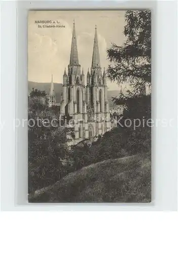 Marburg Lahn Sankt Elisabeth  Kirche Kat. Marburg