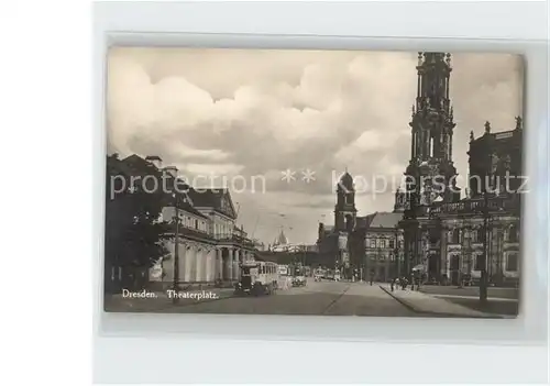 Dresden Theaterplatz Kat. Dresden Elbe