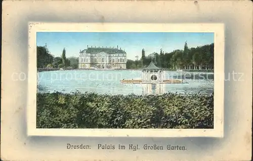 Dresden Palais Koeniglichen Grossen Garten Kat. Dresden Elbe