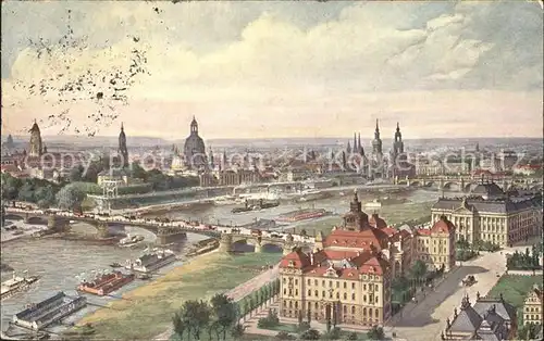 Dresden Koenigliche Ministerien Altstadt Kat. Dresden Elbe
