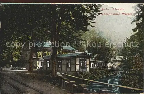 Schandau Bad Lichtenhainer Wasserfall Kat. Bad Schandau