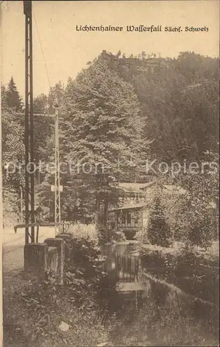 Schandau Bad Lichtenhainer Wasserfall Kat. Bad Schandau