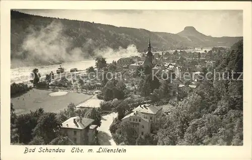 Schandau Bad Elbe Lilienstein Kat. Bad Schandau