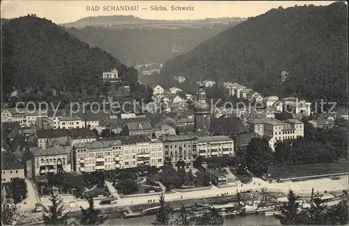 Schandau Bad Stadtansicht Kat. Bad Schandau