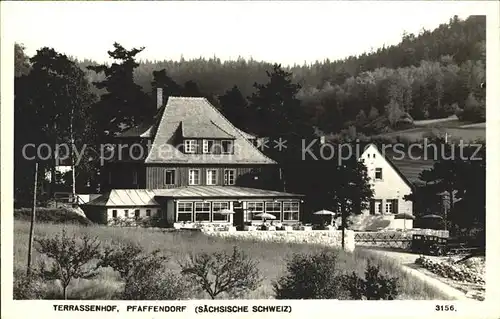 Pfaffendorf Koenigstein Terrassenhof  Kat. Koenigstein Saechsische Schweiz