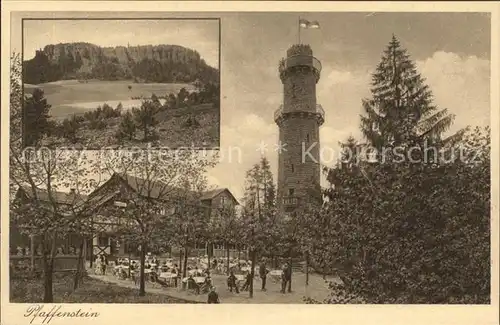 Pfaffenstein Koenigstein Saechsische Schweiz Turm Gasthaus  Kat. Koenigstein Saechsische Schweiz