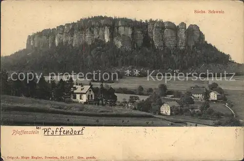 Pfaffendorf Koenigstein Pfaffenstein  Kat. Koenigstein Saechsische Schweiz