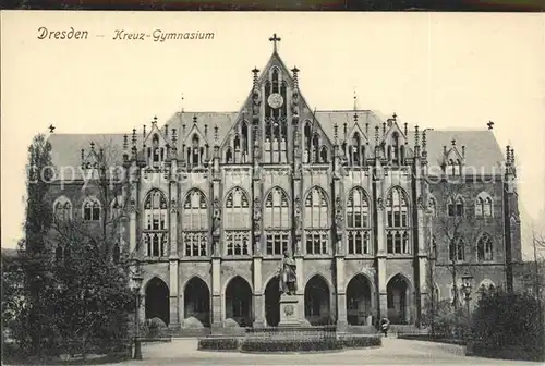 Dresden Kreuz Gymnasium  Kat. Dresden Elbe