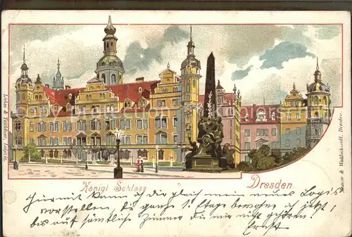 Dresden Koenigliche Schloss  Kat. Dresden Elbe