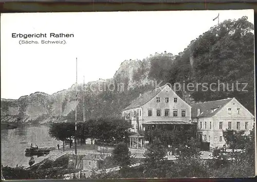Rathen Saechsische Schweiz Gaststaette Erbgericht  Kat. Rathen Sachsen
