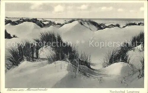 Langeoog Nordseebad Duenen Kat. Langeoog