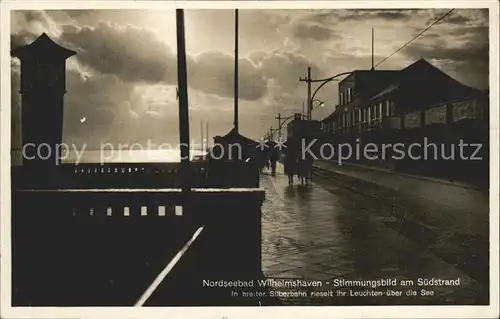 Wilhelmshaven Stimmungsbild Suedstrand Kat. Wilhelmshaven