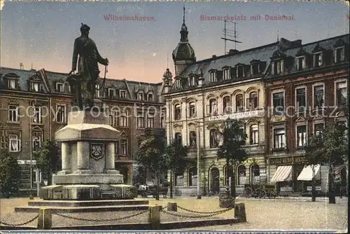Wilhelmshaven Bismarckplatz Denkmal Kat. Wilhelmshaven