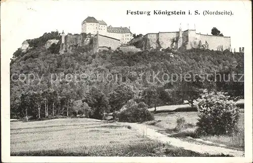 Koenigstein Saechsische Schweiz Festung Kat. Koenigstein Saechsische Schweiz