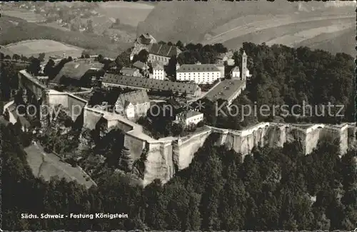 Koenigstein Saechsische Schweiz Festung Kat. Koenigstein Saechsische Schweiz