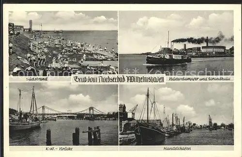 Wilhelmshaven Kaiserdampfer Strandhalle Handelshafen Kat. Wilhelmshaven