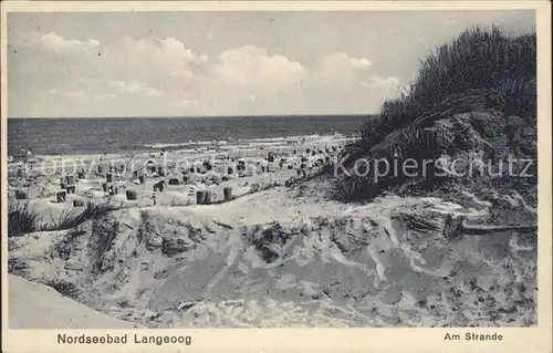 Langeoog Nordseebad Am Strande Kat. Langeoog