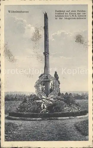 Wilhelmshaven Denkmal Heldenfriedhof Kat. Wilhelmshaven