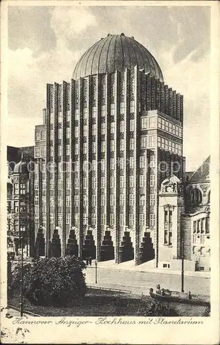 Hannover Anzeiger Hochhaus mit Planetarium Kat. Hannover