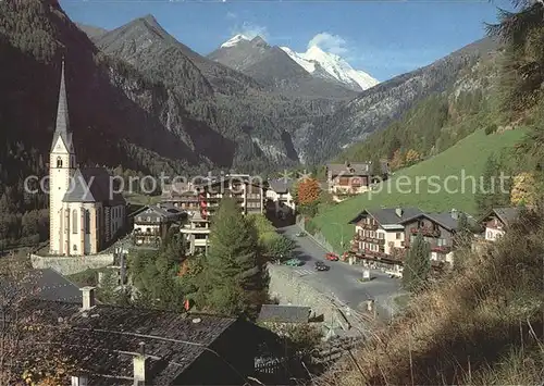 Heiligenblut Kaernten Ortsblick Kirche Grossglockner Kat. Heiligenblut