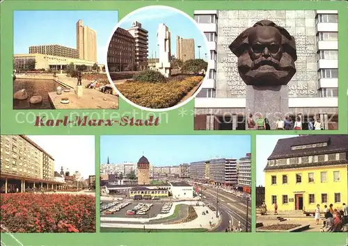 Karl Marx Stadt Denkmal Karl Marx Kat. Chemnitz