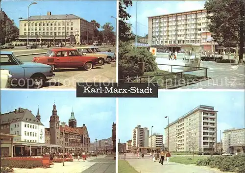 Karl Marx Stadt Interhotel Chemnitzer Hof und Moskau Kat. Chemnitz