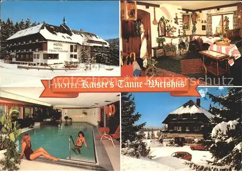 Breitnau Hotel Kaisers Tanne Wirtshus Kat. Breitnau
