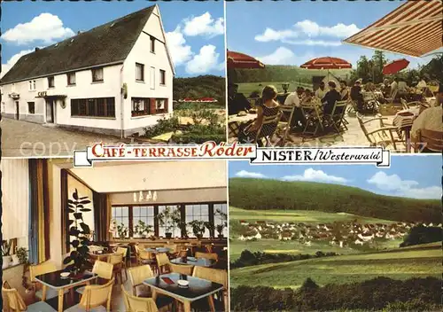 Nistertal Westerwald Cafe Terrasse Roeder Kat. Nistertal