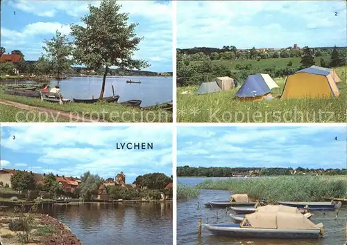 Lychen Camping Oberpfuhlsee Grosser Lychensee Kat. Lychen