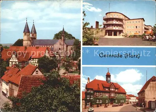 Gernrode Harz Erholungsheim Fritz Heckert Rathaus Kat. Gernrode Harz