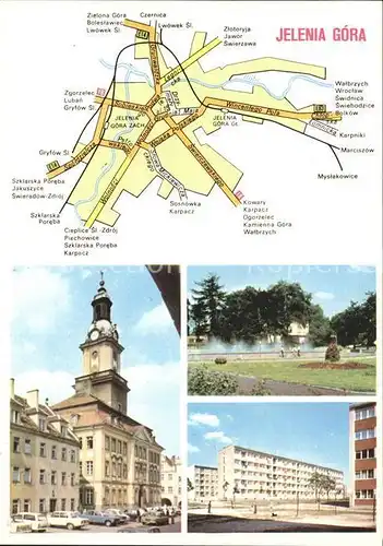 Jelenia Gora mit Stadtplan Kat. Jelenia Gora