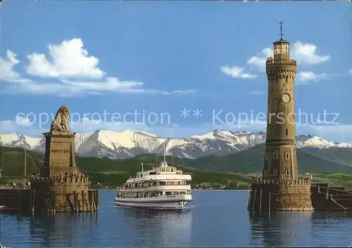 Lindau Bodensee Hafen Dampfer Kat. Lindau (Bodensee)