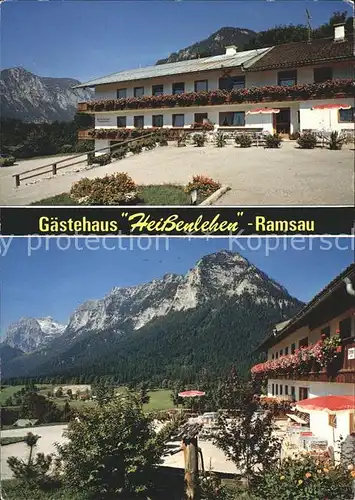 Ramsau Berchtesgaden Gaestehaus Heissenlehen Kat. Ramsau b.Berchtesgaden