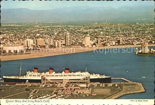 Long Beach California mit Queen Mary Kat. Long Beach