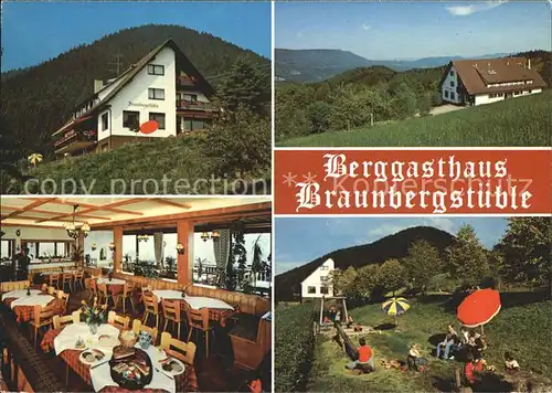 Loecherberg Berggasthaus Braunbergstuebel Kat. Oppenau