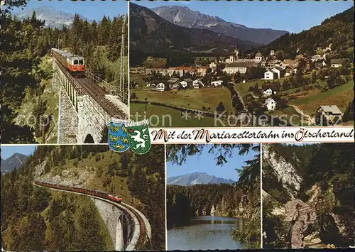 Mariazell Steiermark Mariazellerban Kuhgrabenviadukt Saugraben Stausee Kat. Mariazell