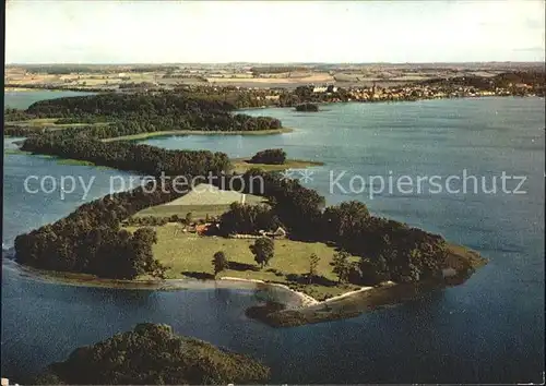 Ploen See Prinzeninsel Fliegeraufnahme Bauernhaus Kat. Ploen