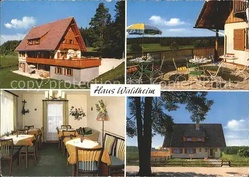 Eisenbach Schwarzwald Haus Waldheim Pension Kat. Eisenbach (Hochschwarzwald)